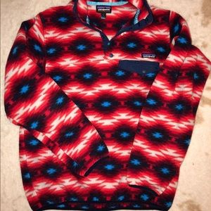 Patagonia fleece quarter button pullover